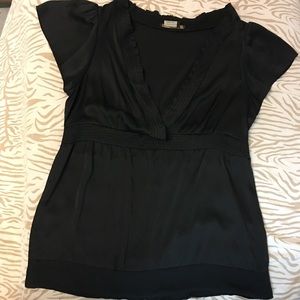 BCBG empire waist silk top